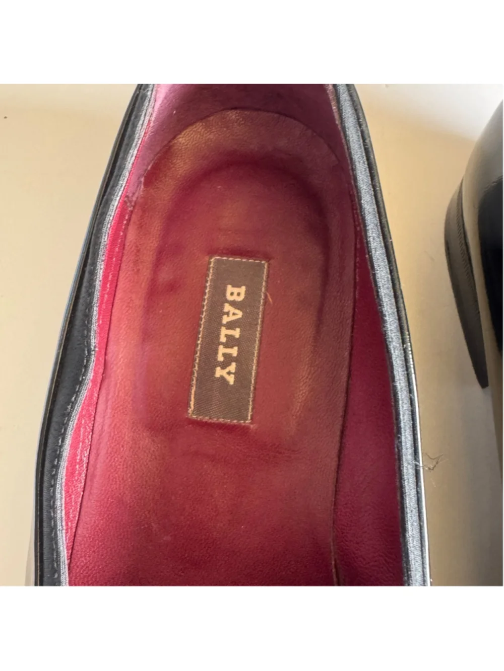 Bally Banner Black Patent Leather Loafers Flats Made in Italy Women’s US 8 M